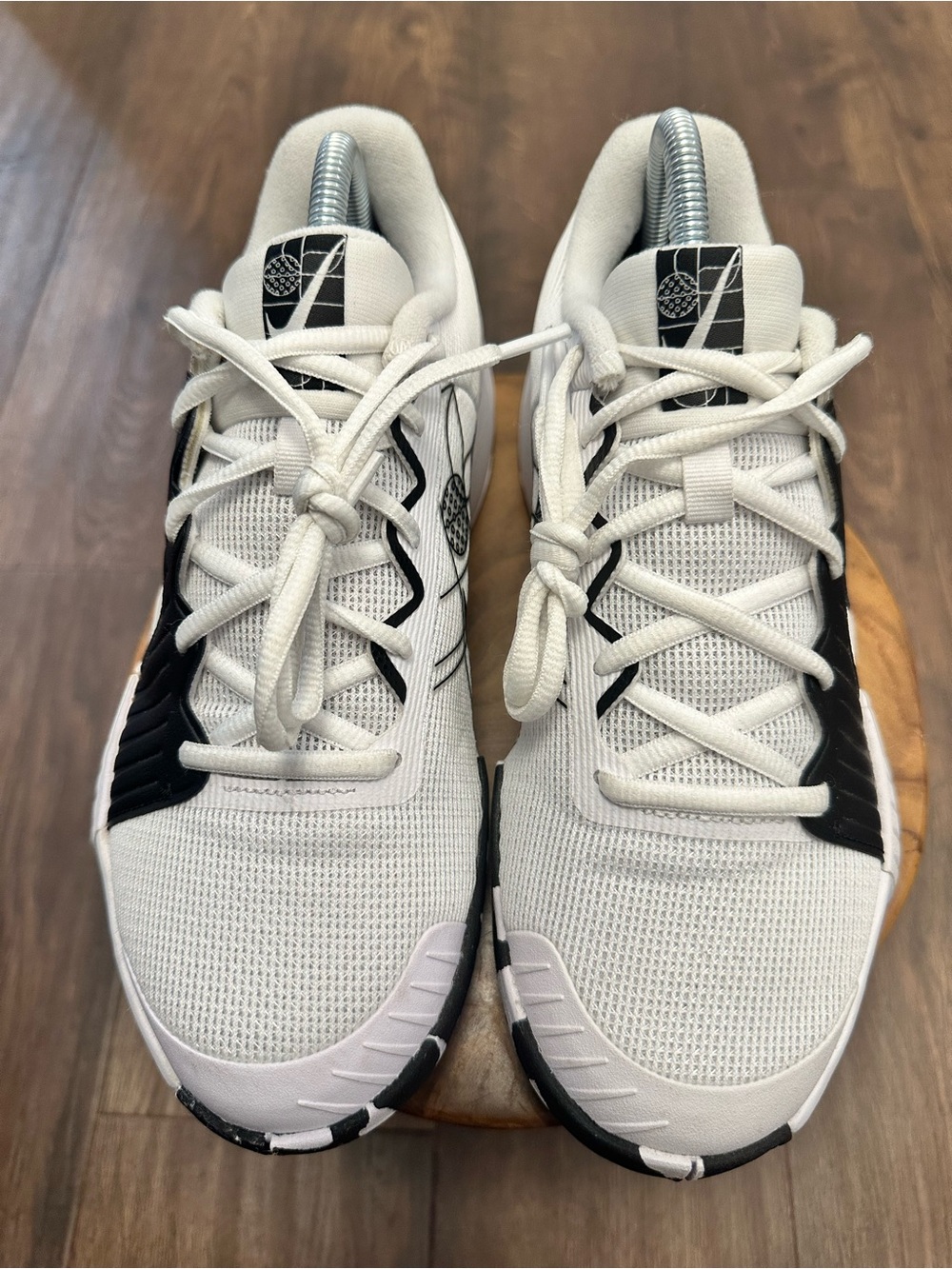 Nike Men's GP White and Black Pickleball Pro Athletic Shoes - FQ4155-100, Size 9